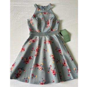 CITY TRIANGLE - Blue Floral Mini Dress